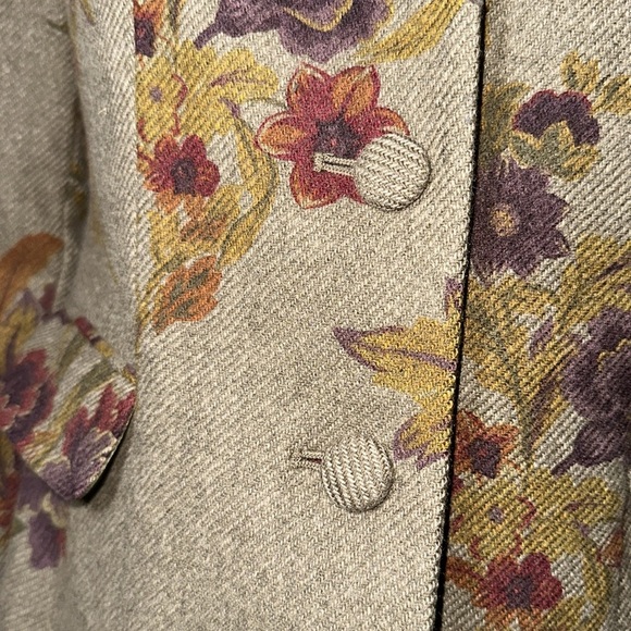 Vintage Pendleton women’s Elegant Floral petite Blazer size 8 - Picture 6 of 11